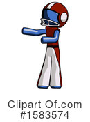 Blue Design Mascot Clipart #1583574 by Leo Blanchette