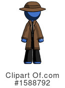 Blue Design Mascot Clipart #1588792 by Leo Blanchette