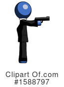 Blue Design Mascot Clipart #1588797 by Leo Blanchette