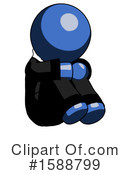 Blue Design Mascot Clipart #1588799 by Leo Blanchette