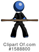 Blue Design Mascot Clipart #1588800 by Leo Blanchette