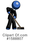 Blue Design Mascot Clipart #1588807 by Leo Blanchette
