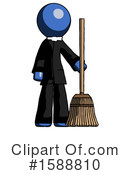 Blue Design Mascot Clipart #1588810 by Leo Blanchette