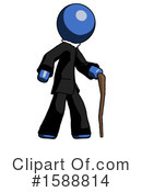 Blue Design Mascot Clipart #1588814 by Leo Blanchette