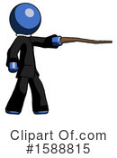 Blue Design Mascot Clipart #1588815 by Leo Blanchette