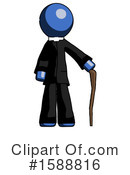 Blue Design Mascot Clipart #1588816 by Leo Blanchette