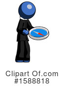 Blue Design Mascot Clipart #1588818 by Leo Blanchette