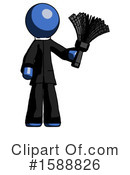 Blue Design Mascot Clipart #1588826 by Leo Blanchette