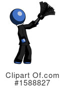 Blue Design Mascot Clipart #1588827 by Leo Blanchette