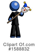 Blue Design Mascot Clipart #1588832 by Leo Blanchette