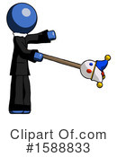 Blue Design Mascot Clipart #1588833 by Leo Blanchette