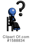 Blue Design Mascot Clipart #1588834 by Leo Blanchette