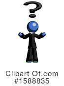 Blue Design Mascot Clipart #1588835 by Leo Blanchette