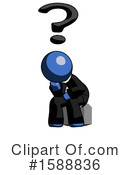 Blue Design Mascot Clipart #1588836 by Leo Blanchette