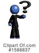 Blue Design Mascot Clipart #1588837 by Leo Blanchette