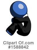 Blue Design Mascot Clipart #1588842 by Leo Blanchette