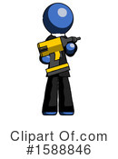 Blue Design Mascot Clipart #1588846 by Leo Blanchette