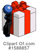 Blue Design Mascot Clipart #1588857 by Leo Blanchette