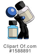 Blue Design Mascot Clipart #1588891 by Leo Blanchette