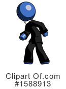 Blue Design Mascot Clipart #1588913 by Leo Blanchette