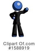Blue Design Mascot Clipart #1588919 by Leo Blanchette