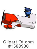 Blue Design Mascot Clipart #1588930 by Leo Blanchette