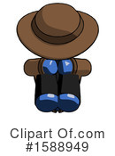 Blue Design Mascot Clipart #1588949 by Leo Blanchette