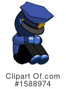 Blue Design Mascot Clipart #1588974 by Leo Blanchette