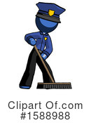 Blue Design Mascot Clipart #1588988 by Leo Blanchette