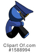 Blue Design Mascot Clipart #1588994 by Leo Blanchette