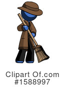 Blue Design Mascot Clipart #1588997 by Leo Blanchette