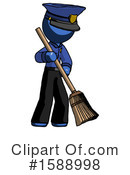 Blue Design Mascot Clipart #1588998 by Leo Blanchette