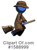 Blue Design Mascot Clipart #1588999 by Leo Blanchette