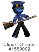 Blue Design Mascot Clipart #1589002 by Leo Blanchette