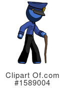 Blue Design Mascot Clipart #1589004 by Leo Blanchette
