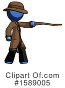 Blue Design Mascot Clipart #1589005 by Leo Blanchette