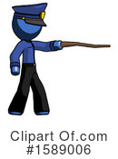 Blue Design Mascot Clipart #1589006 by Leo Blanchette