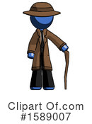 Blue Design Mascot Clipart #1589007 by Leo Blanchette