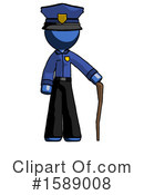 Blue Design Mascot Clipart #1589008 by Leo Blanchette