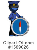 Blue Design Mascot Clipart #1589026 by Leo Blanchette