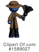 Blue Design Mascot Clipart #1589027 by Leo Blanchette