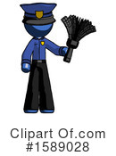 Blue Design Mascot Clipart #1589028 by Leo Blanchette
