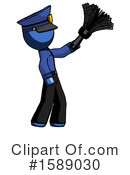 Blue Design Mascot Clipart #1589030 by Leo Blanchette