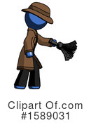 Blue Design Mascot Clipart #1589031 by Leo Blanchette