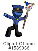 Blue Design Mascot Clipart #1589036 by Leo Blanchette