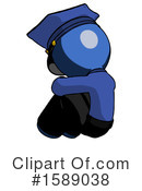 Blue Design Mascot Clipart #1589038 by Leo Blanchette