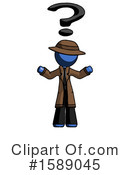 Blue Design Mascot Clipart #1589045 by Leo Blanchette