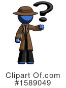 Blue Design Mascot Clipart #1589049 by Leo Blanchette
