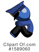Blue Design Mascot Clipart #1589060 by Leo Blanchette