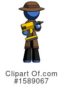 Blue Design Mascot Clipart #1589067 by Leo Blanchette